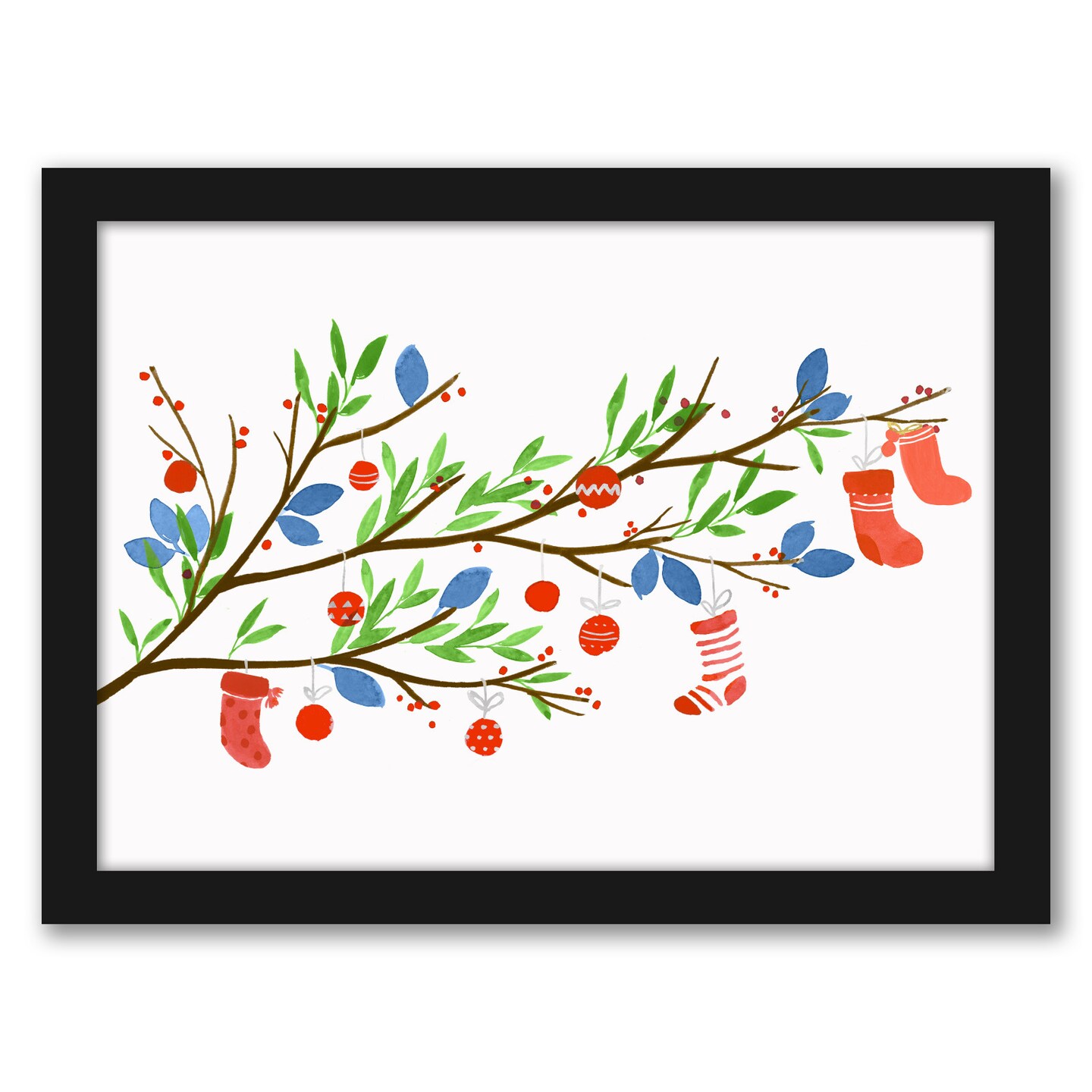 8&#x22; x 10&#x22; First Christmas by Pi Holiday Framed Print Wall Art - Americanflat - Americanflat