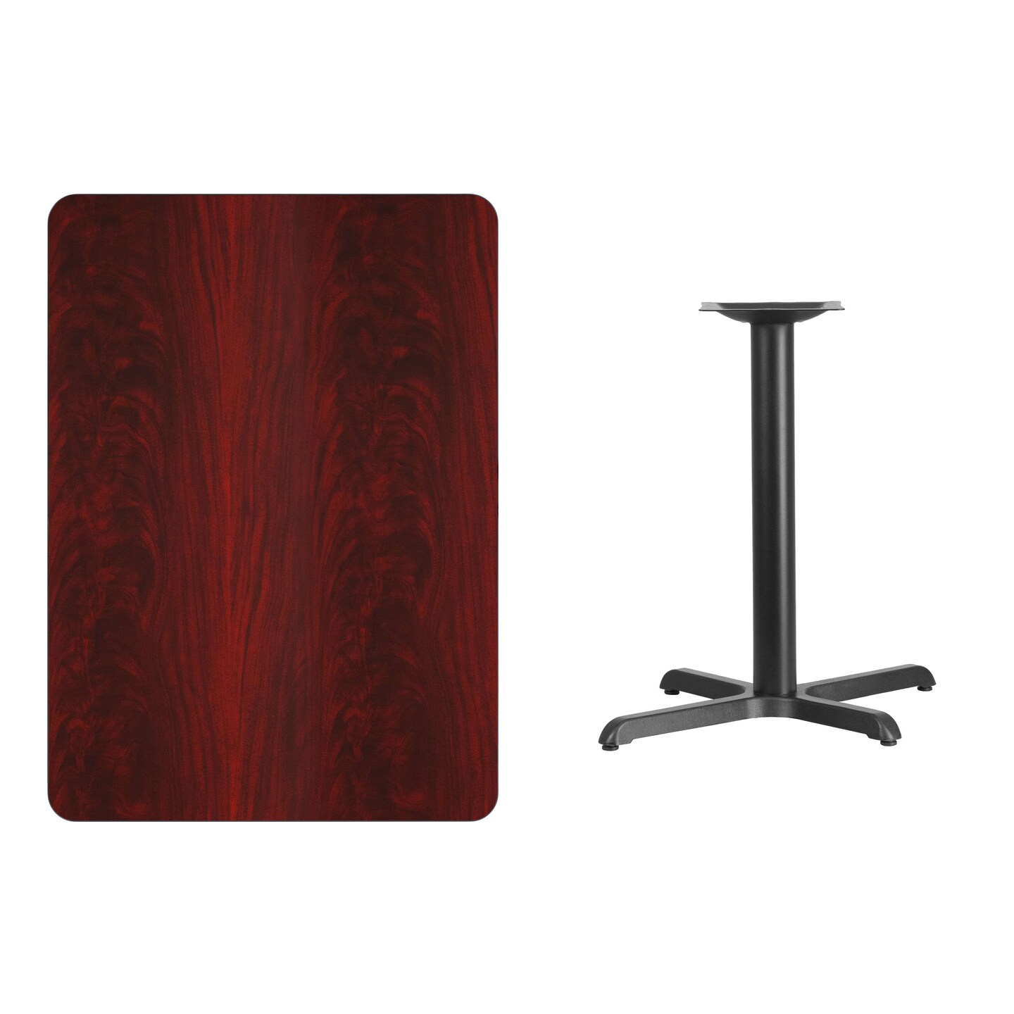 Emma and Oliver 30"x42" Rectangular Laminate Table with 23.5"x29.5" Table Height Base