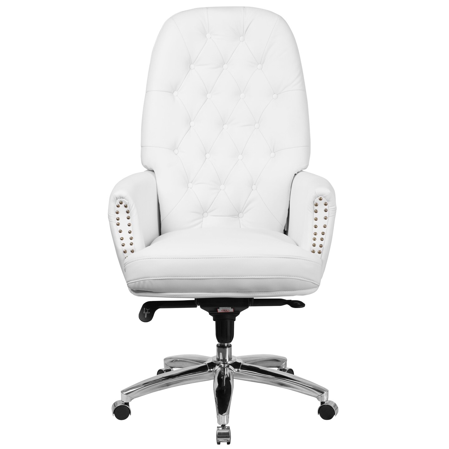 Merrick Lane Yennefer Faux Leather Office Chair with Ergonomic Lumbar Support and Button Tufted High-Back Design