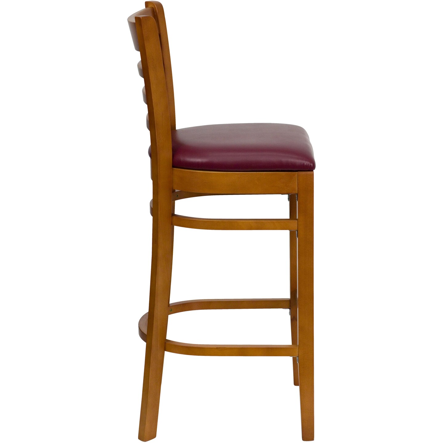 Emma and Oliver Bar Stools |&#xA0;Set of 2 Wood Bar Stools with Back