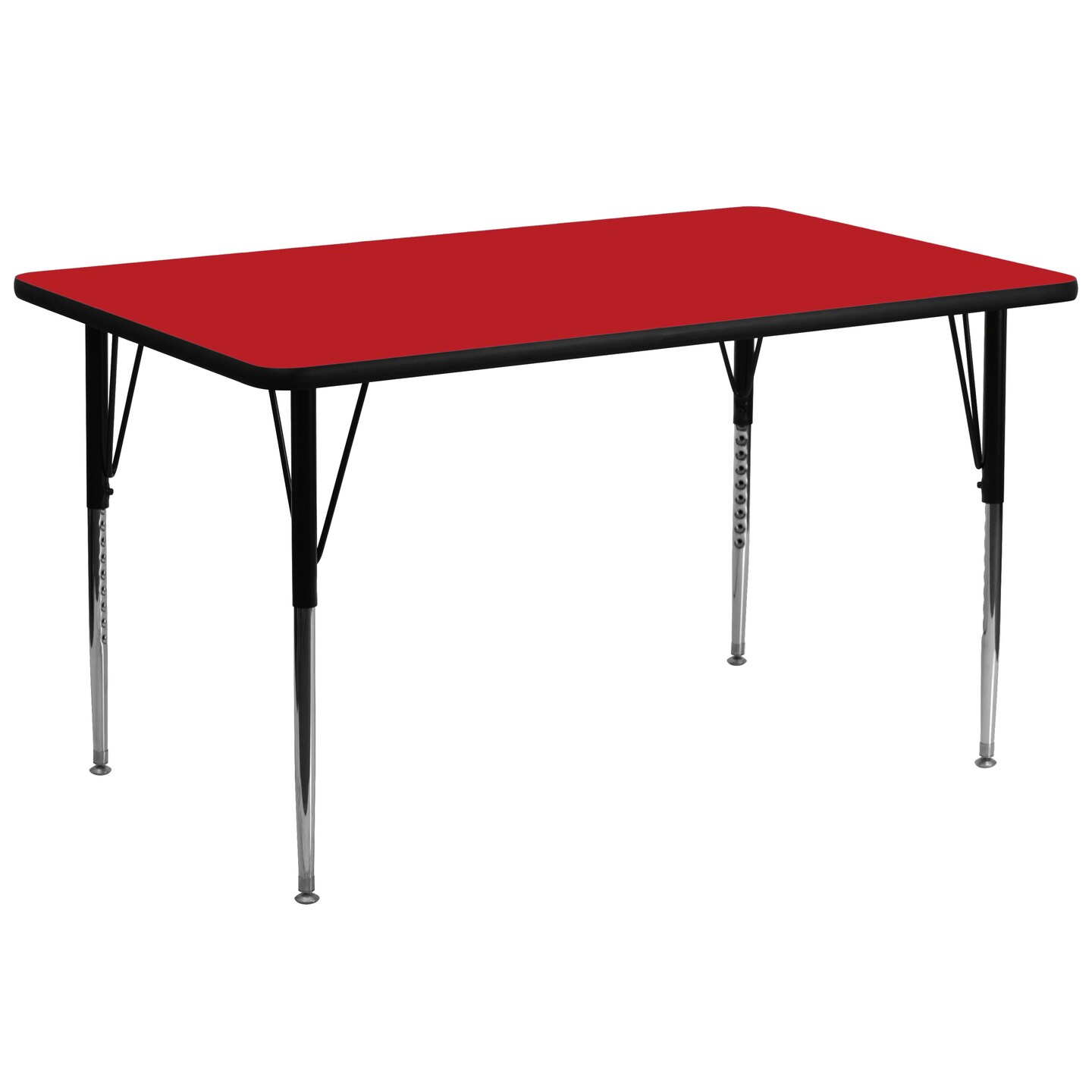 Emma and Oliver 30x72 Rectangle HP Laminate Adjustable Activity Table
