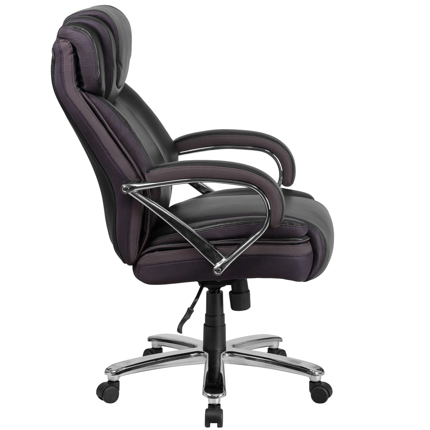 Emma and Oliver 500 lb. Big & Tall LeatherSoft Executive Ergonomic Office Chair with Wide Seat