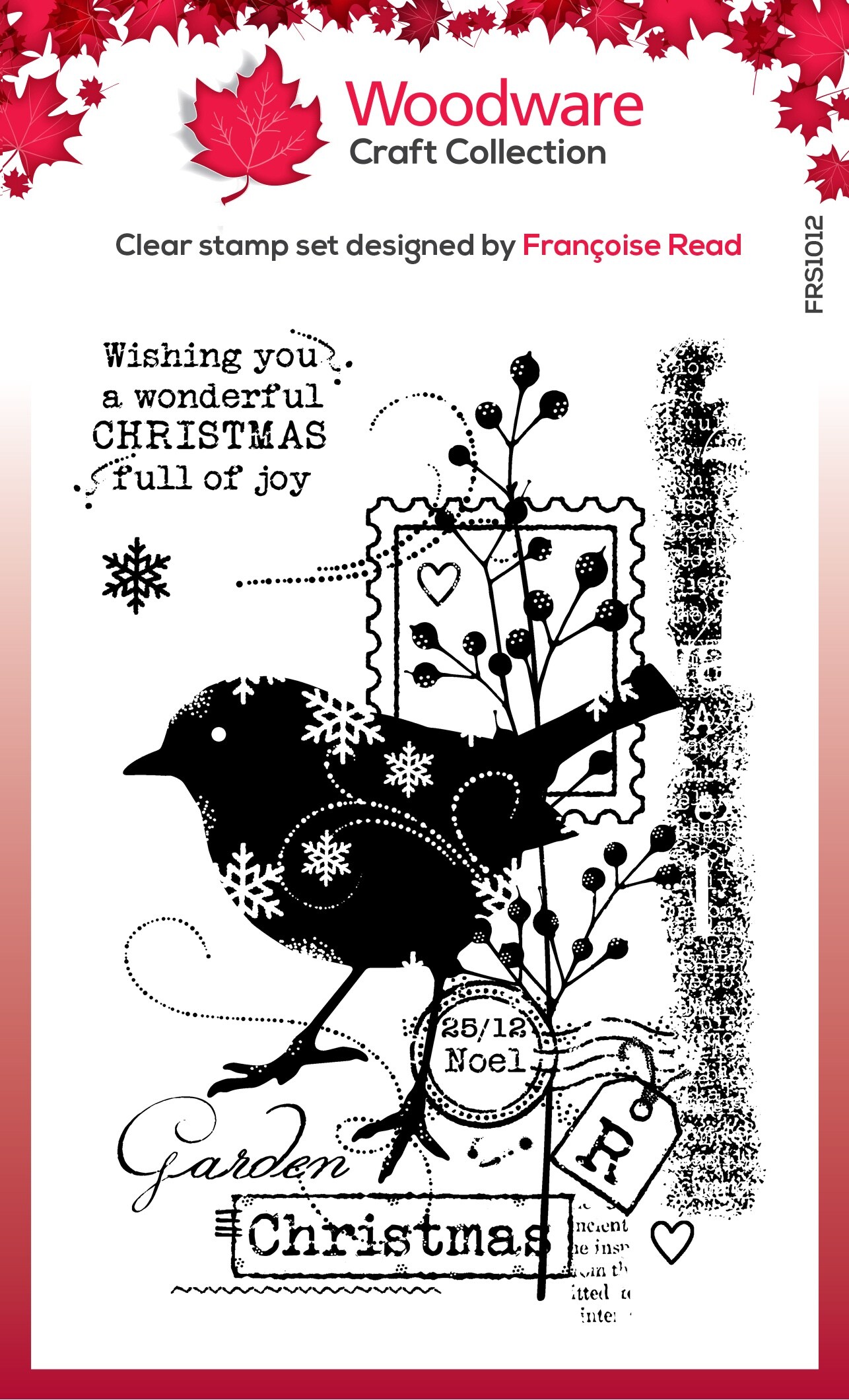 Woodware Clear Stamps 4&#x22;X6&#x22;-Christmas Robin