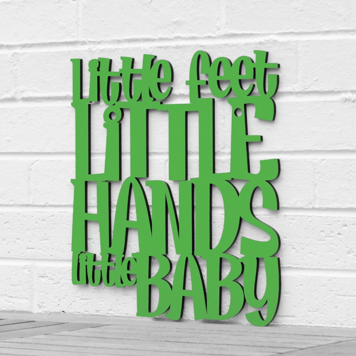 Spunky Fluff Little Feet Little Hands Little Baby Wood
