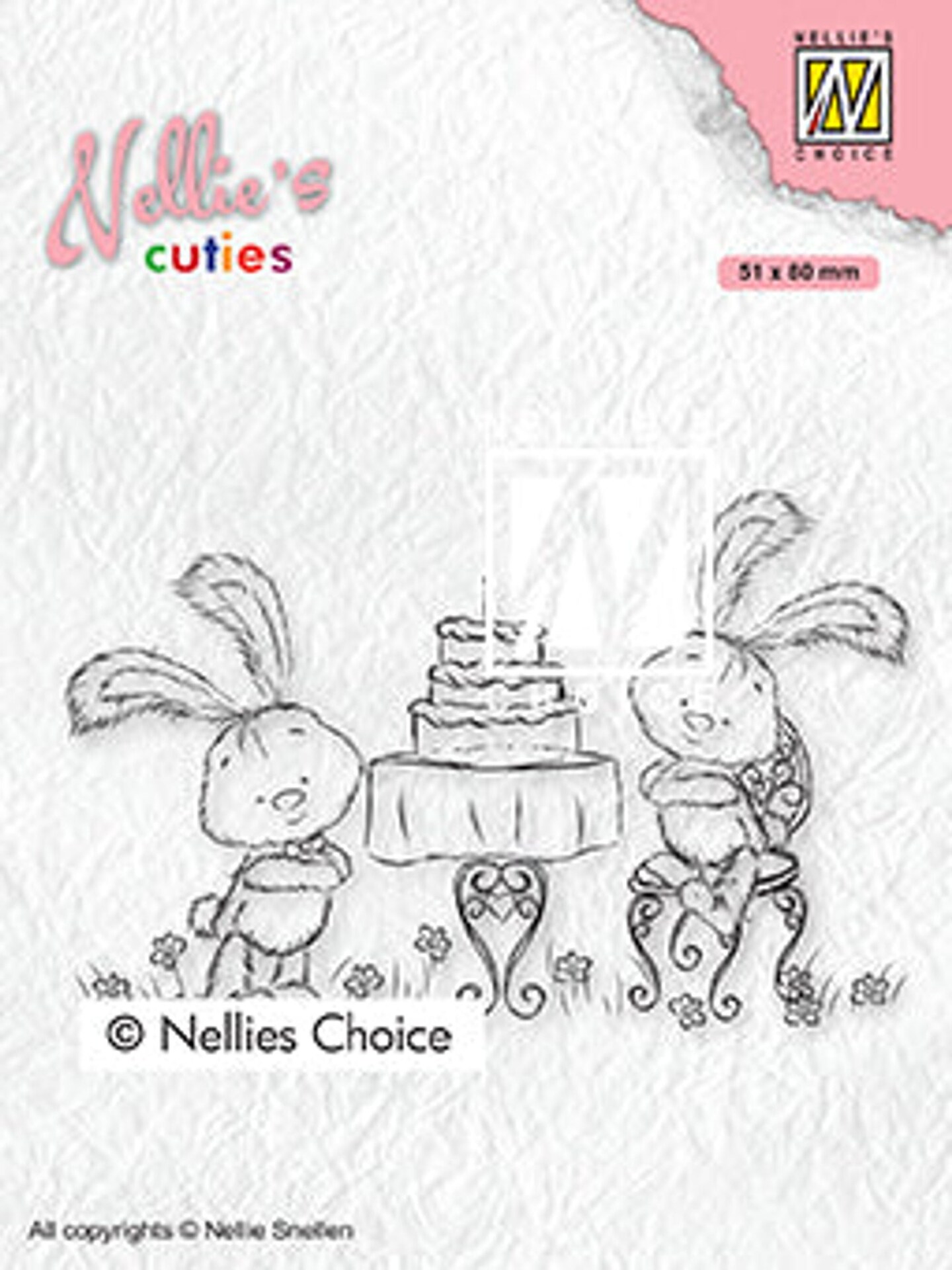 Nellie&#x27;s Choice Nellie&#x27;s Cuties Clear Stamp Javi Birthday Party