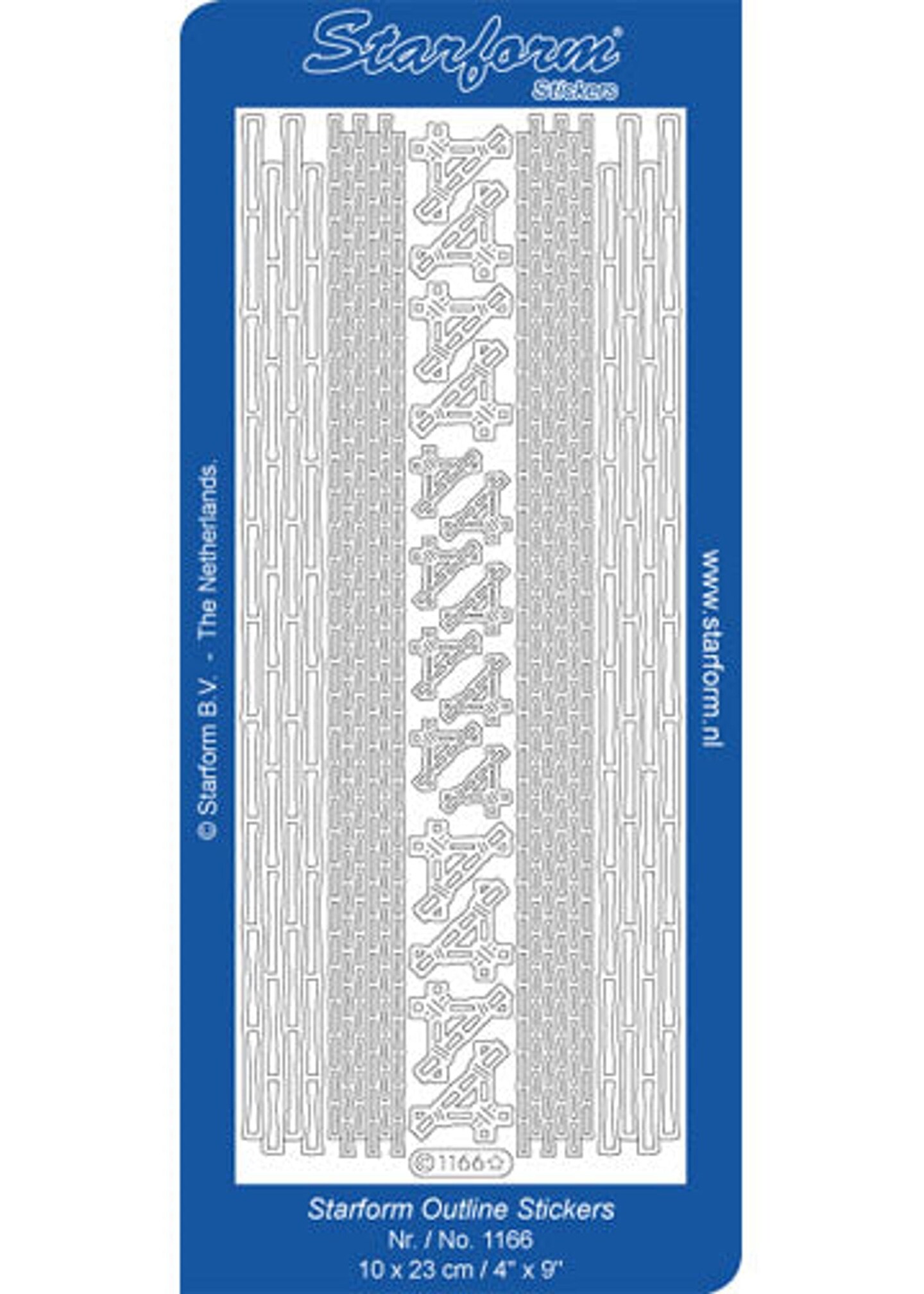 Starform Deco Stickers - Oriental Bamboo Borders/Corners - Gold
