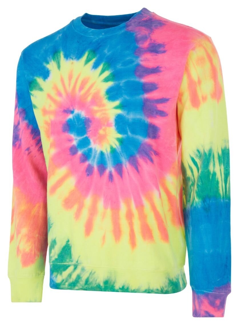 mens long sleeve tie dye