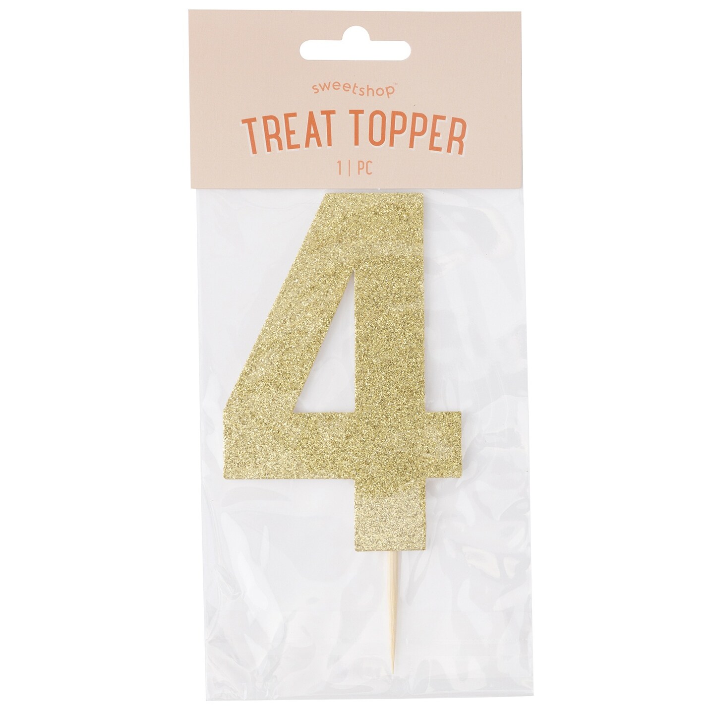Sweetshop Cake Topper-Number 4 | Michaels
