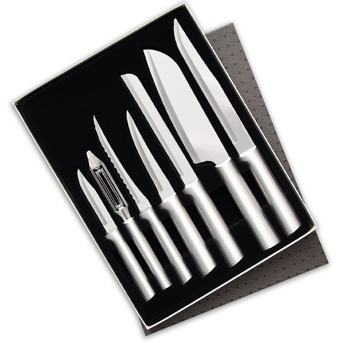 Rada Kitchen Knives Boxed Set, Ultimate Stainless Steel Cutlery Gift Set for Cooking Prep, Paring, Peeling, and Slicing
