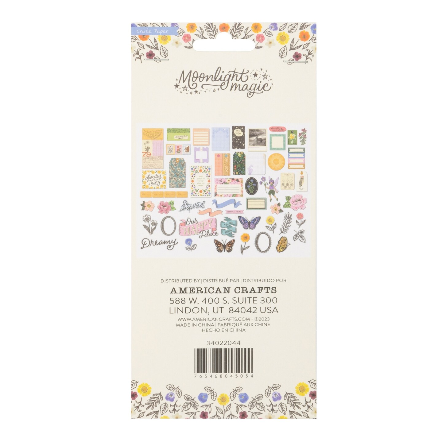 Crate Paper Moonlight Magic Ephemera Die-Cuts 50/Pkg-Journaling, Acetate