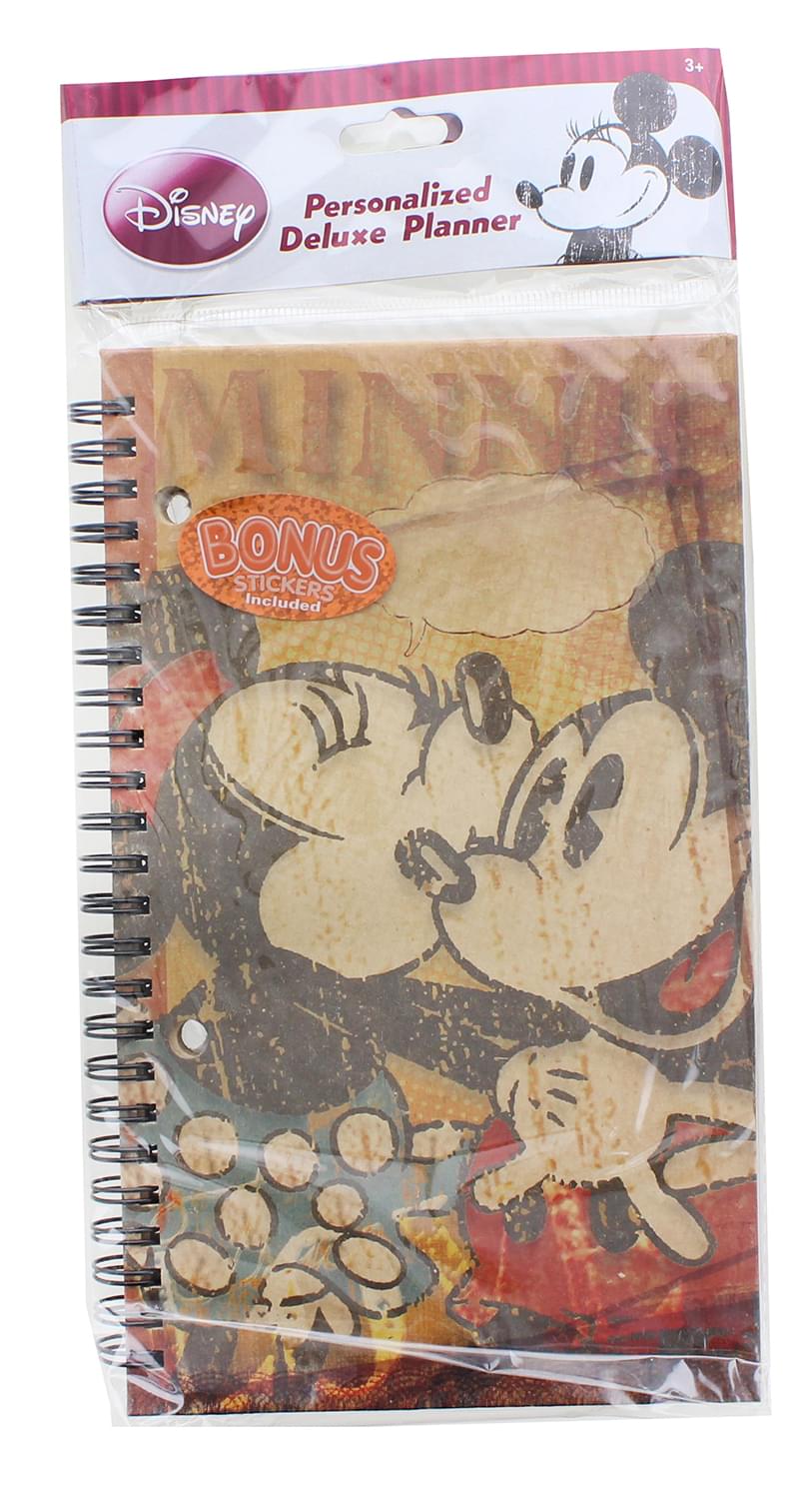 Disney Retro Minnie & Mickey Mouse Personalized Deluxe Planner