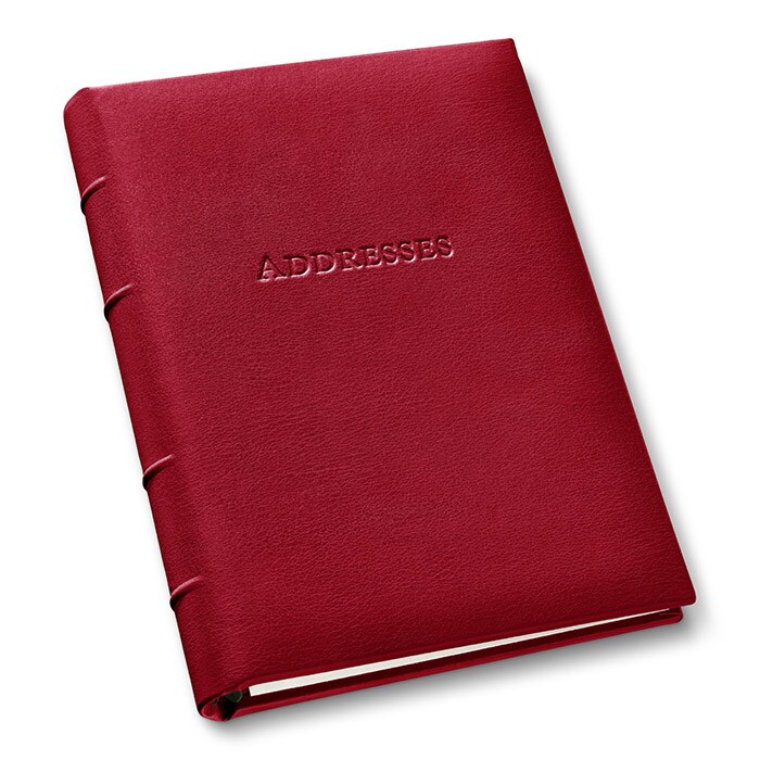 Gallery Leather Large Address Book with Alphabetical Tabs up to