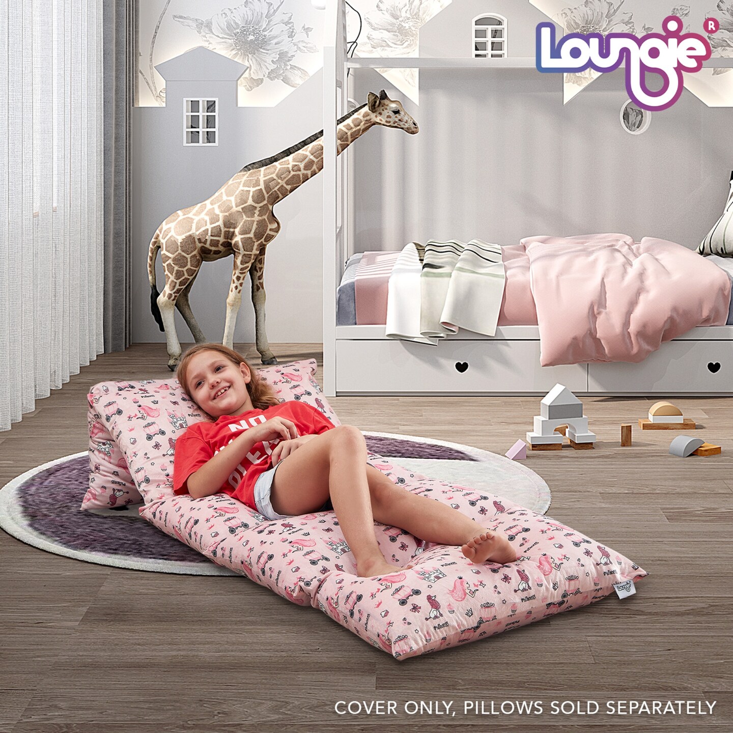 Floor Pillow Bed Cover 88&#x22;x26&#x22;