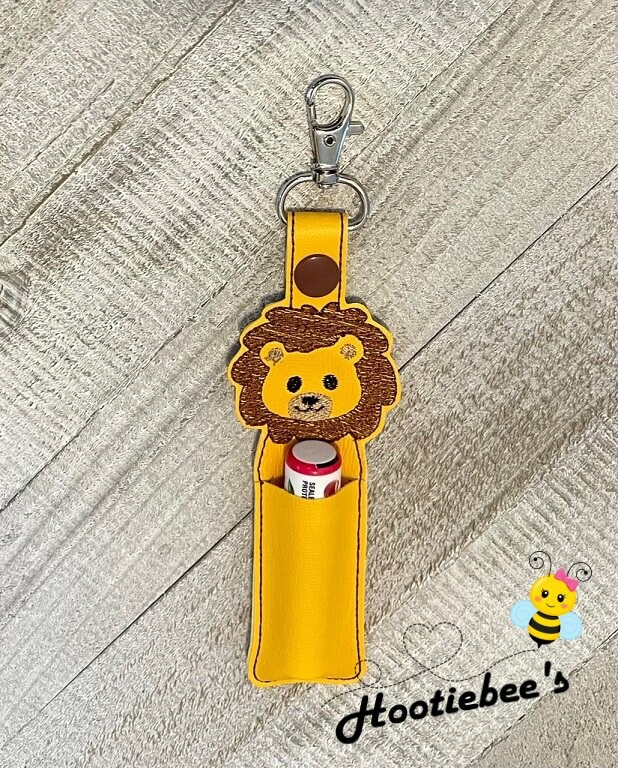 Lion Hand Sanitizer Holder and or Lip Balm Holder | MakerPlace by