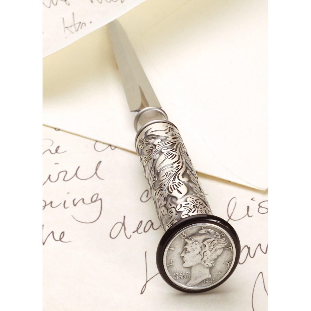 Silver Mercury Dime Letter Opener