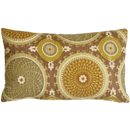 Pillow Decor   - Bohemian Medallion Mulberry 12x20 Throw Pillow