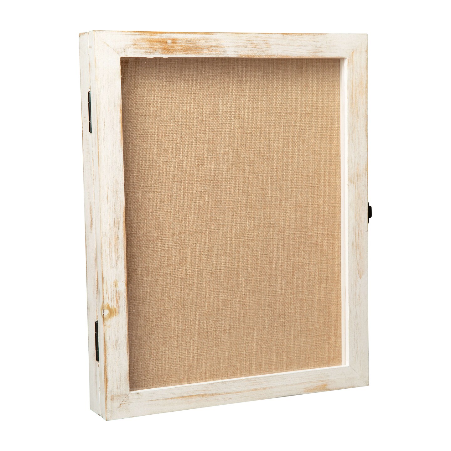 HBCY Creations Wood Shadow Box Display Case - Solid Wood with Acrylic Window - Security Latch - For Mementos and Keepsakes