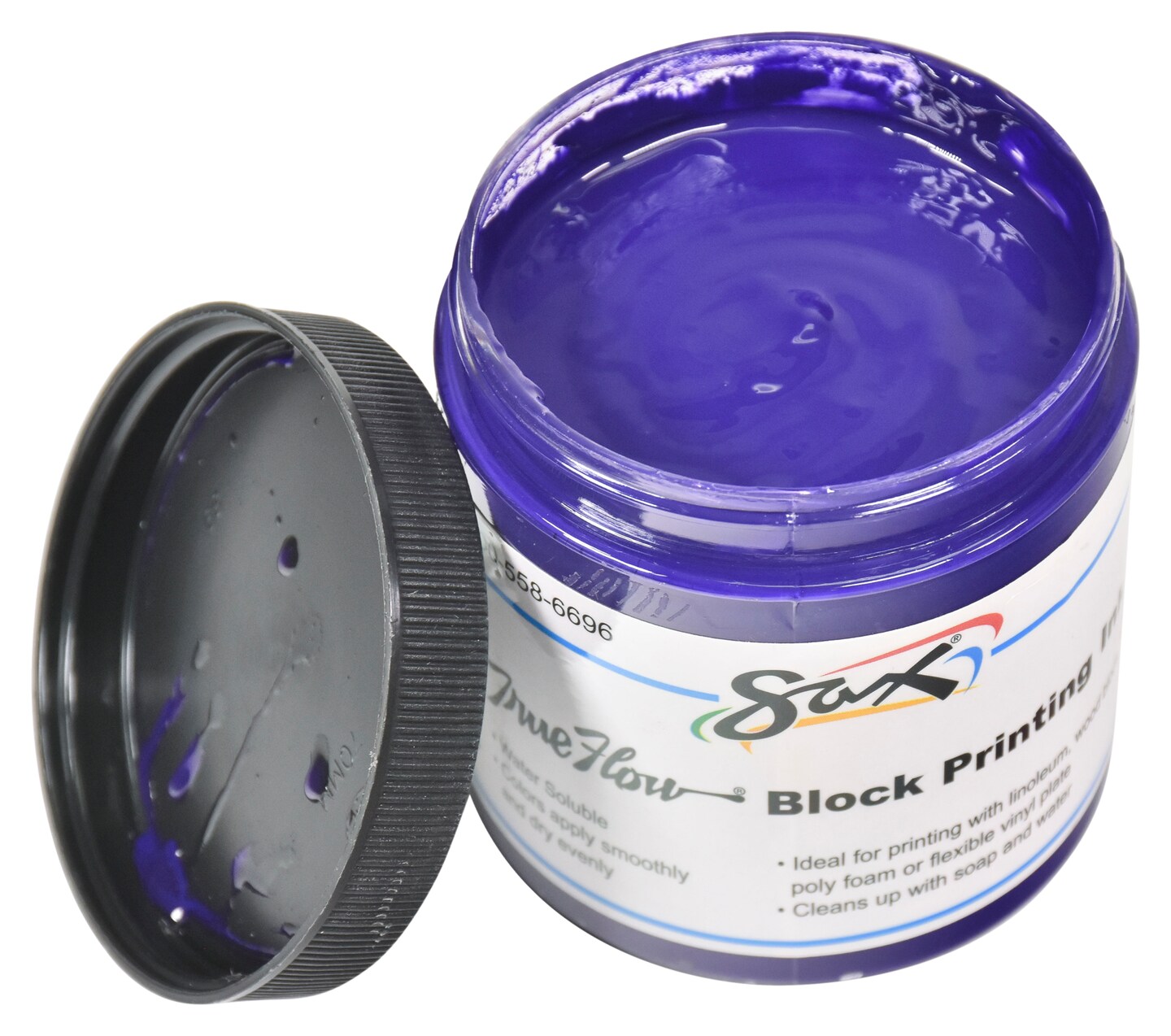 Sax True Flow Water Soluble Block Printing Ink, 5 Ounce Tube, Violet