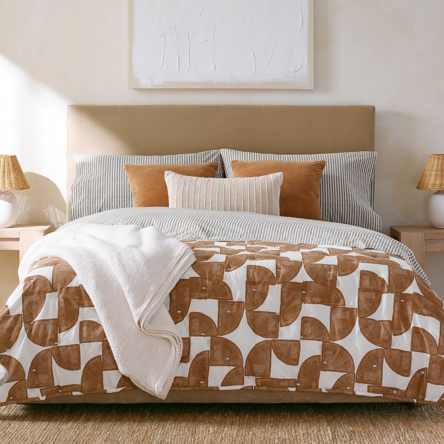 Nate Home by Nate Berkus Printed Cotton Comforter Quilt Set