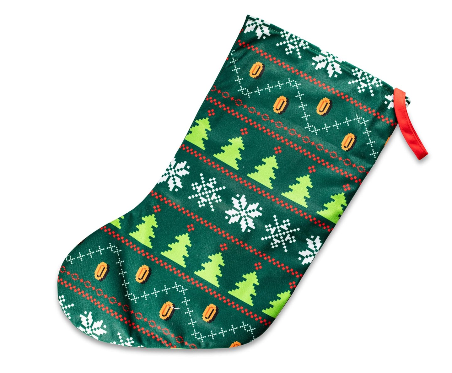 Super Mario Bros. Retro Embroidered Holiday Stocking | Michaels