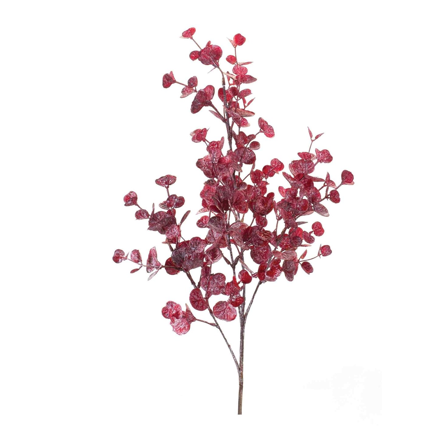 Melrose Set of 6 Red Mini Eucalyptus Artificial Fall Harvest Sprays 32&#x22;