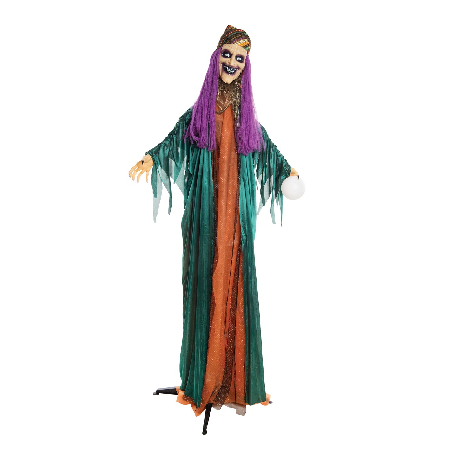 72In Animated Standing Gypsy Halloween Figure