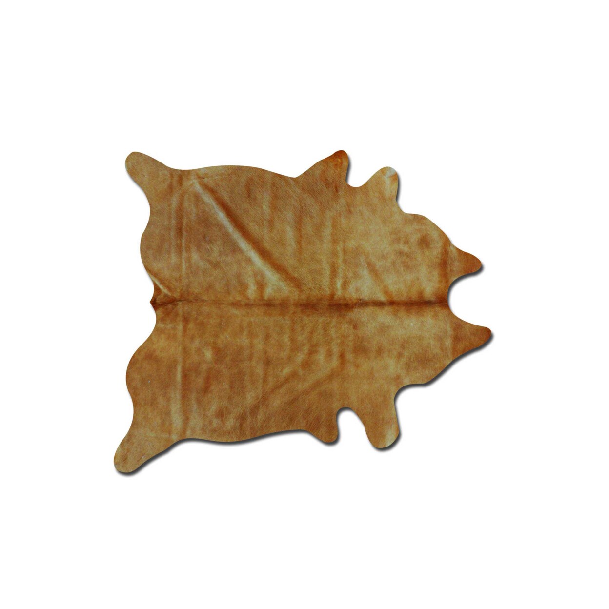HomeRoots Kitchen Traditional Decorative 72&#x22; x 84&#x22; Cowhide Rug, Tan
