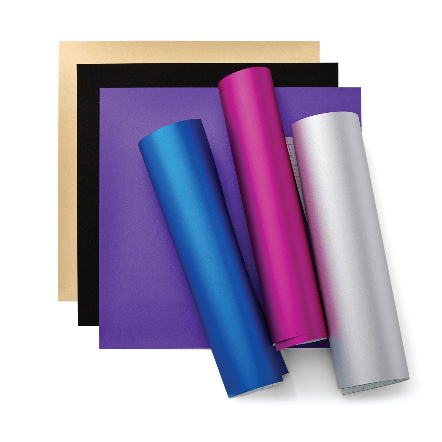 Cricut Shimmer Vinyl, Multi Sampler - Permanent (6 ct)