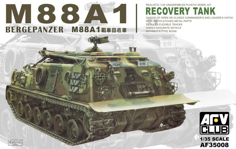 AFV Club  1/35 M88A1 Recovery Tank Plastic Model