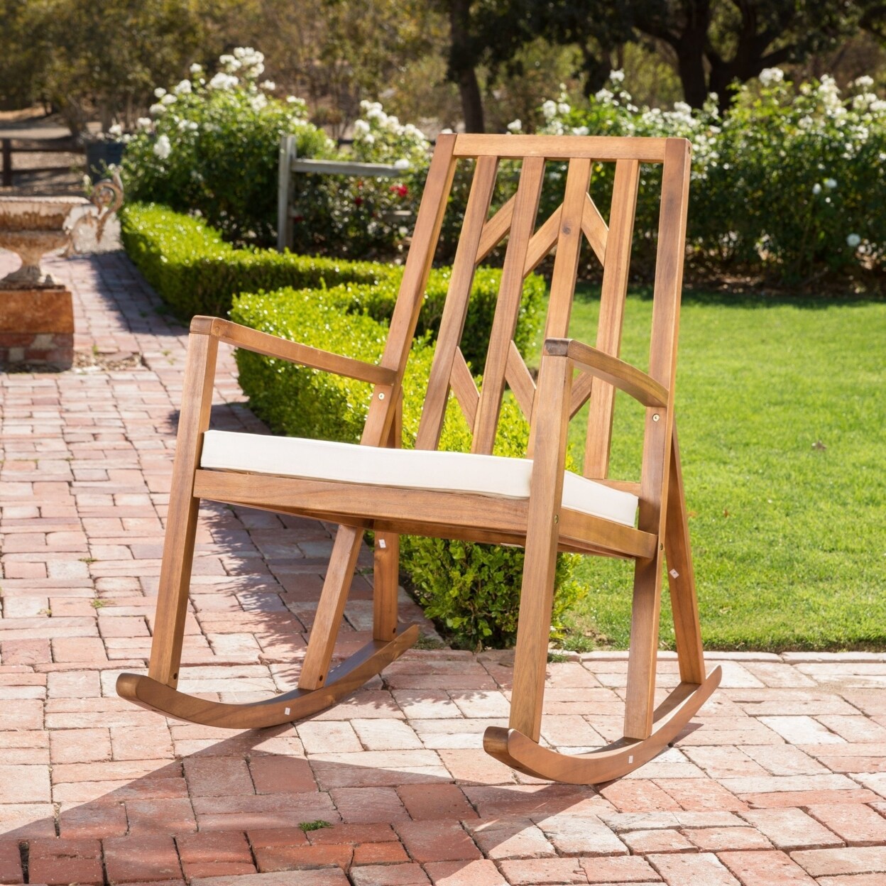 GDFStudio Monterey Outdoor Rocking Chair with Cushion