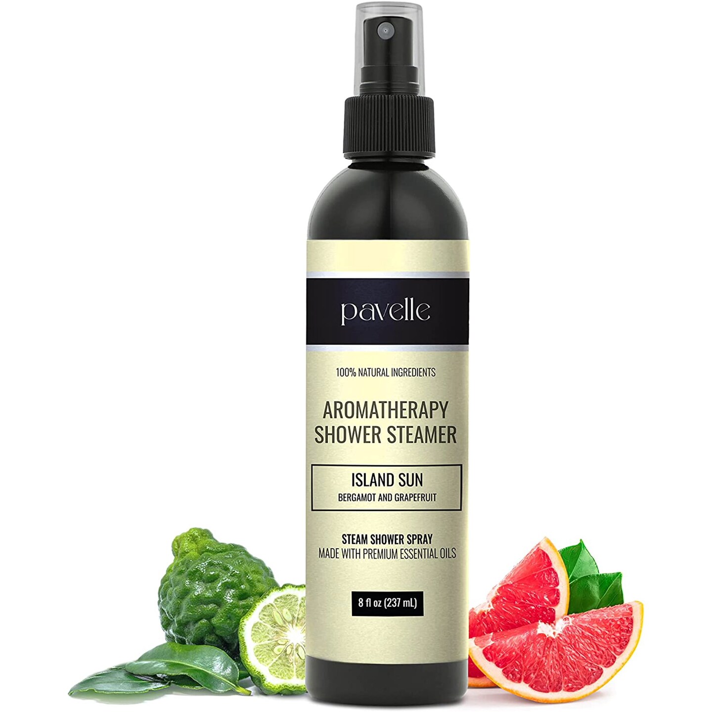 Pavelle Shower Aromatherapy Spray, Eucalyptus Shower Steamer with Essential Oils, 8 fl. oz. (237ml)