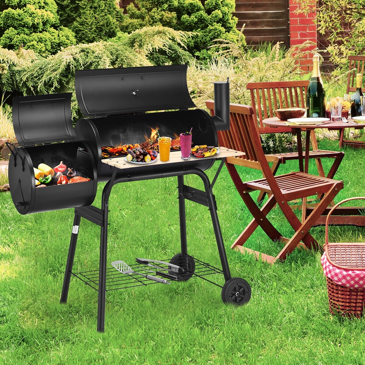 Outdoor BBQ Grill Barbecue Pit Patio Cooker Michaels