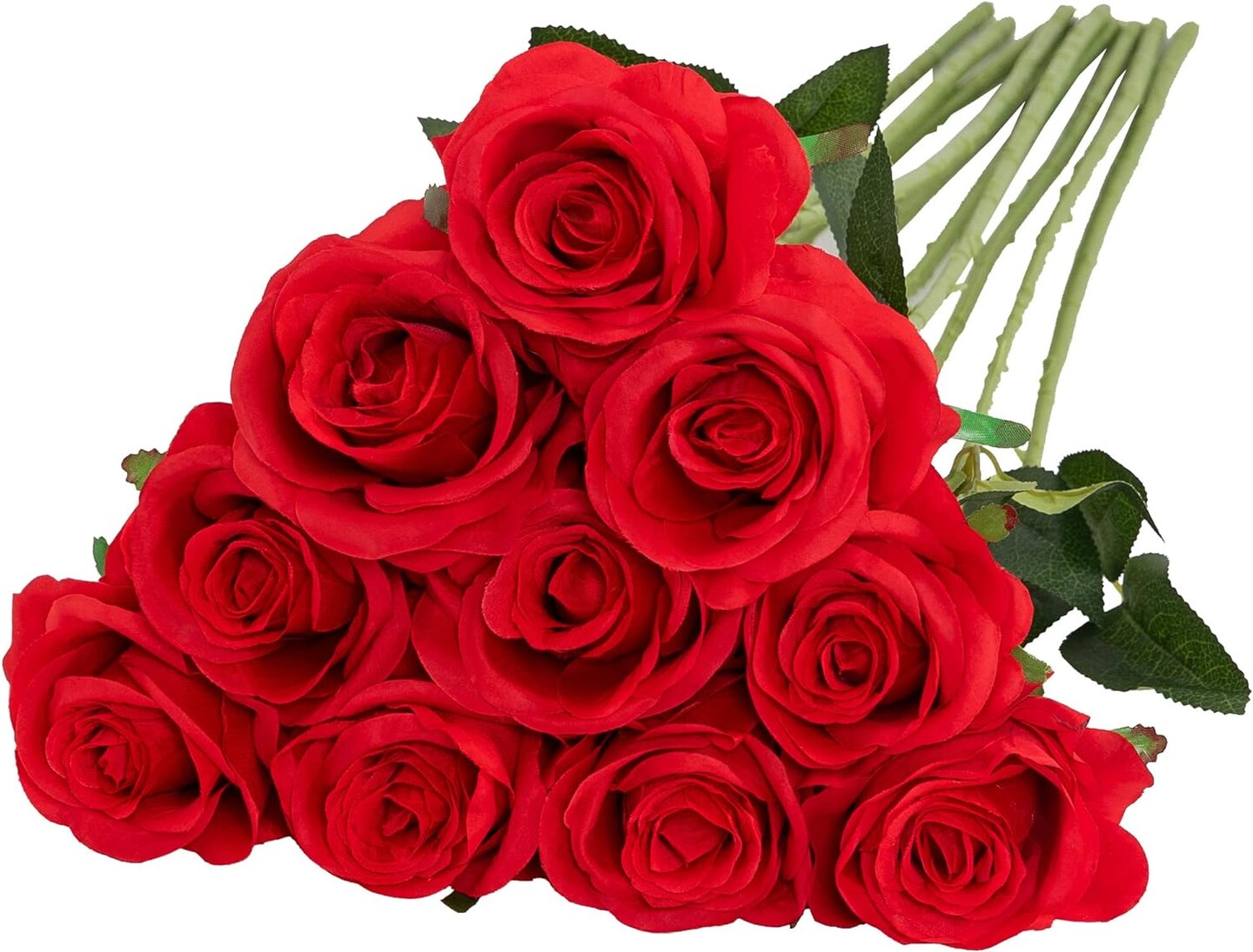 Artificial Silk Rose Flower Bouquet 10 pcs