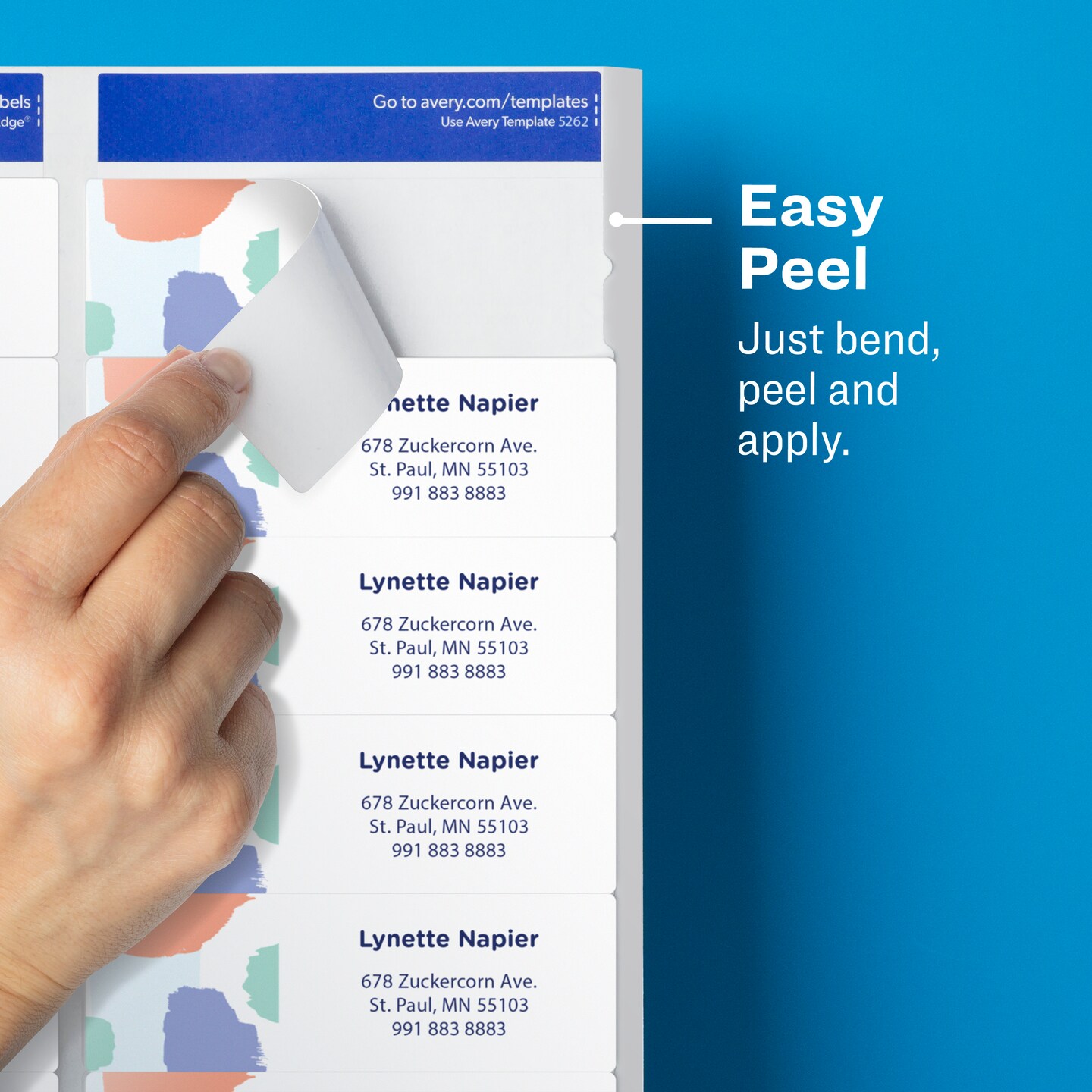 Avery Matte Clear Address Labels, Sure Feed Technology, Laser, 1-1/3&#x22; x 4&#x22;, 700 Labels (5662)