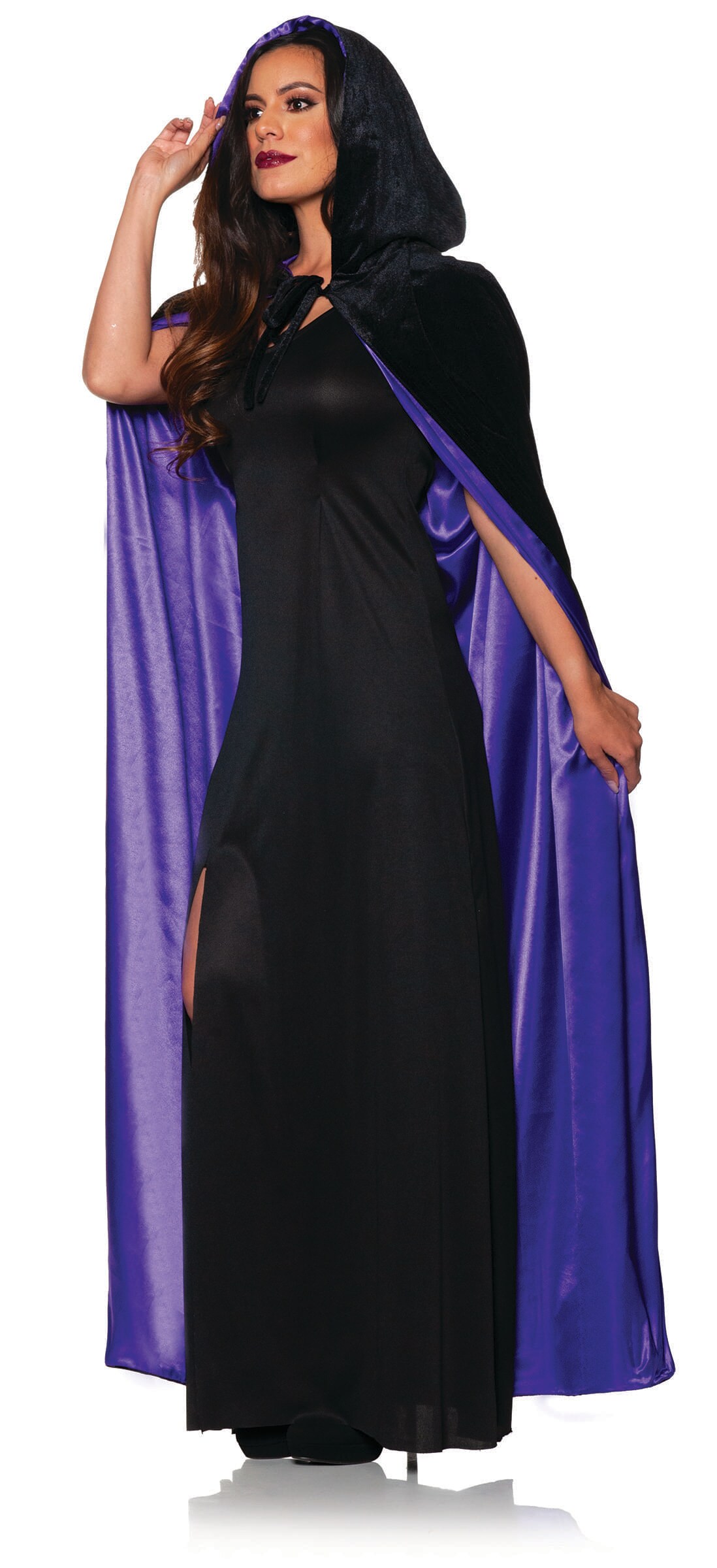 Black &#x26; Purple Adult Costume Cape | One Size