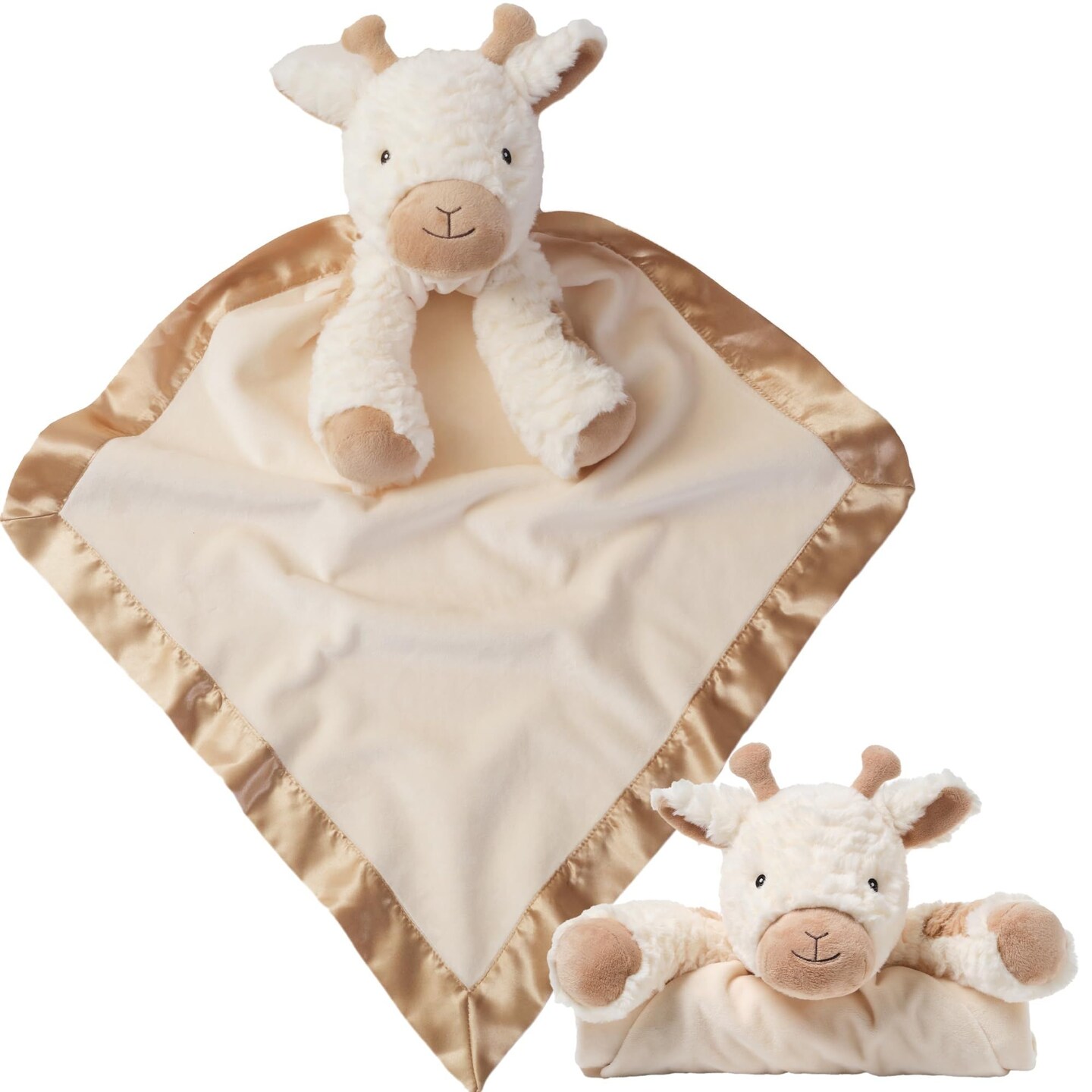 Bearington Lil Lofty 28.5 Inch X 28.5 Inch Giraffe Large Baby Lovey Baby Security Blanket Stuffed Animal Security Blanket