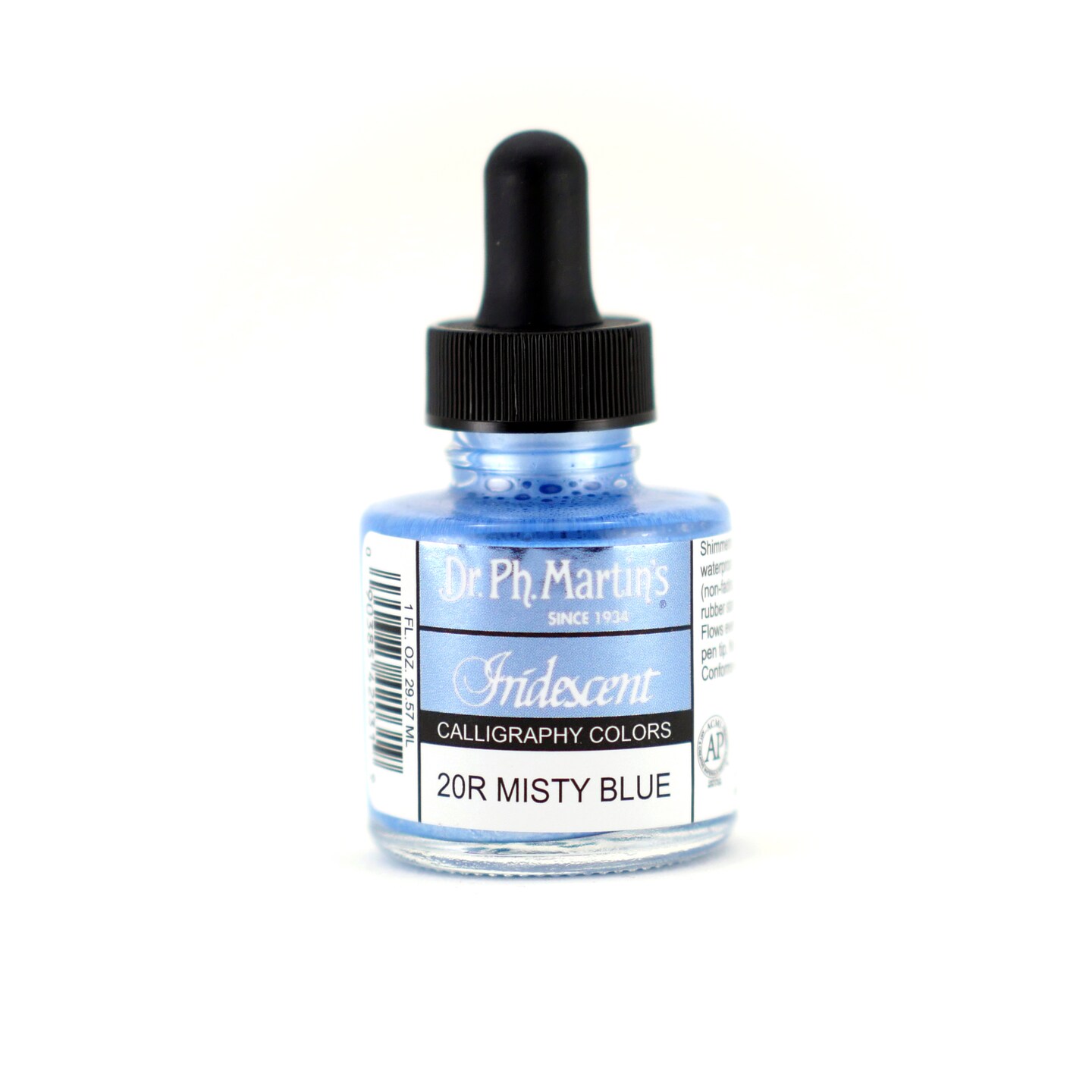 Dr. Ph. Martin&#x27;s Iridescent Calligraphy Color, 1oz., Misty Blue