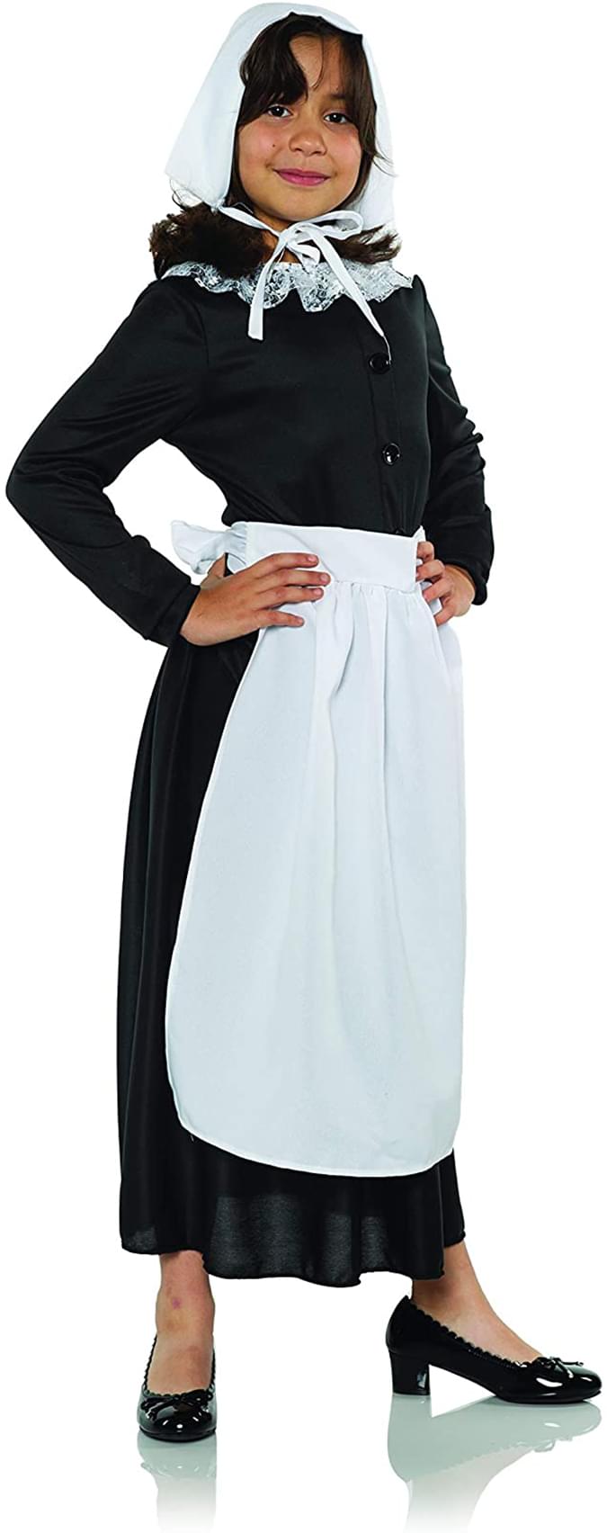 Colonial Apron Child Costume Set | Apron &#x26; Bonnet | One Size