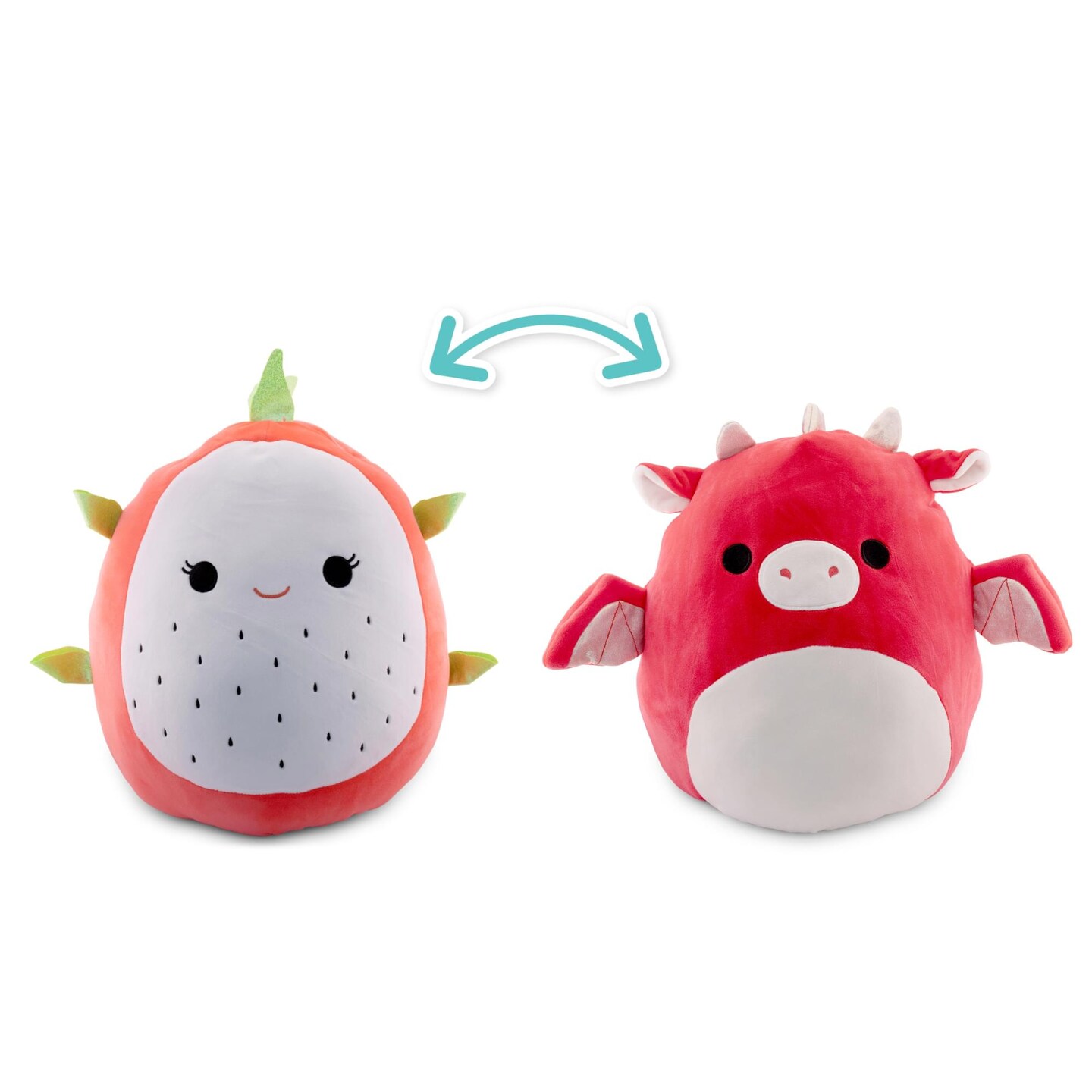 Squishmallows Flip-A-Mallow 12 Inch Plush | Delita Dragonfruit &#x26; Baiden Dragon