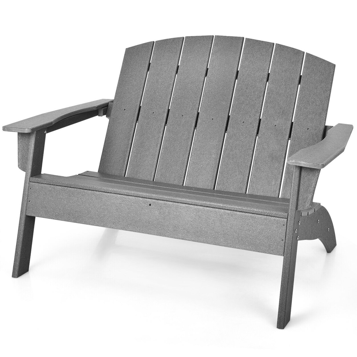 Outdoor Adirondack Chair Patio Hdpe Adirondack Loveseat Bench Weather Resistant