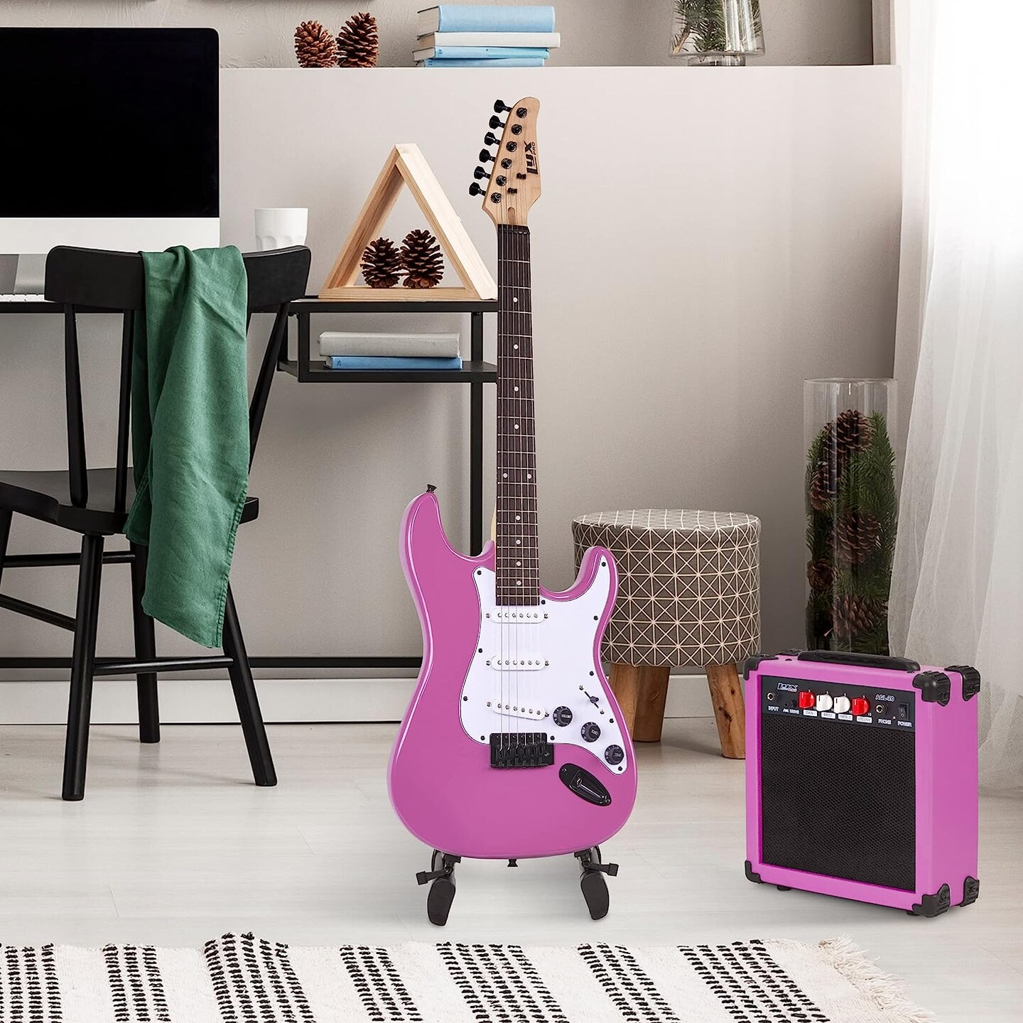 LyxPro 39&#x22; Stratocaster Electric Guitar Beginner Kit