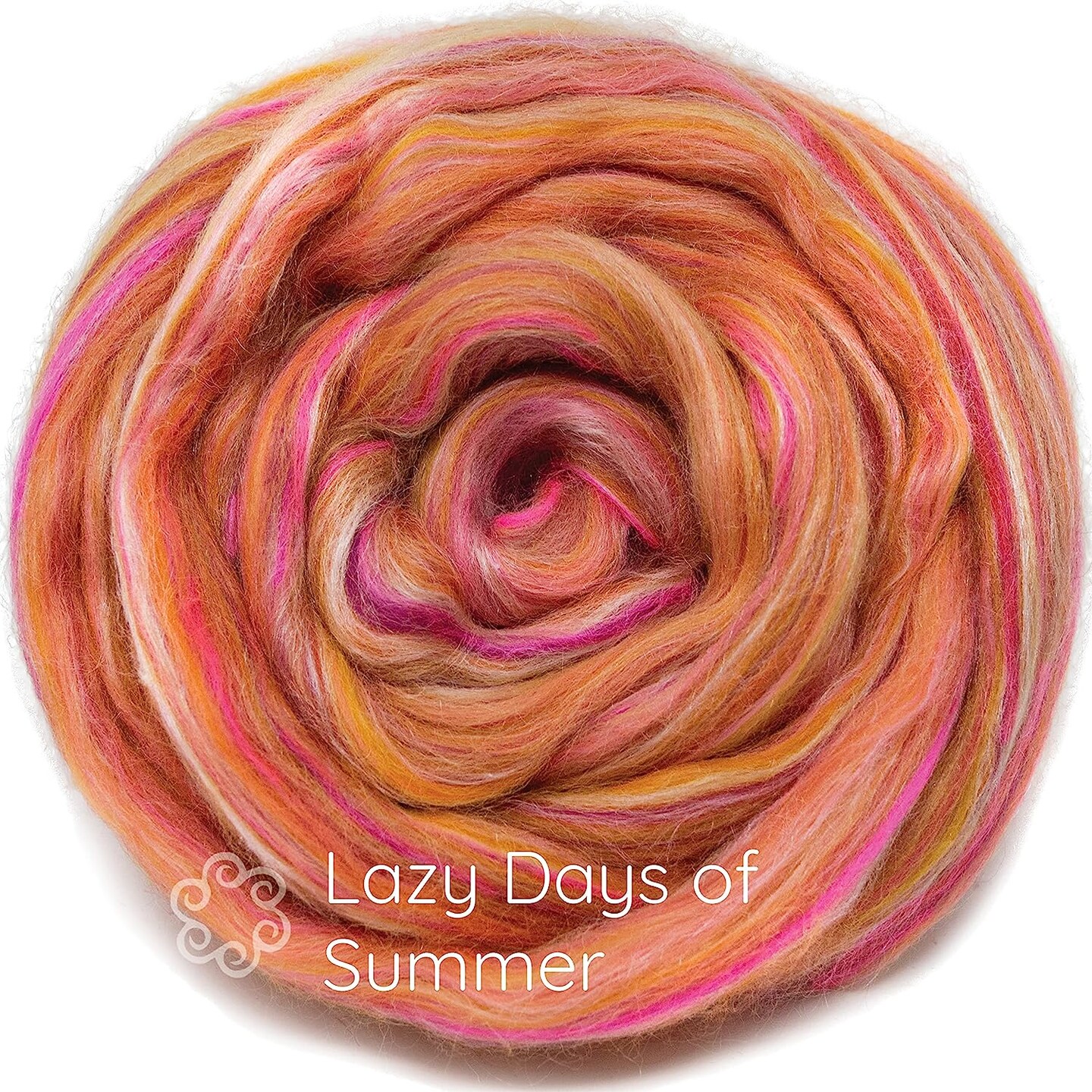 Silk Merino Blended Roving. Soft Combed Top Fiber for Spinning, Felting, & Fiber Arts.