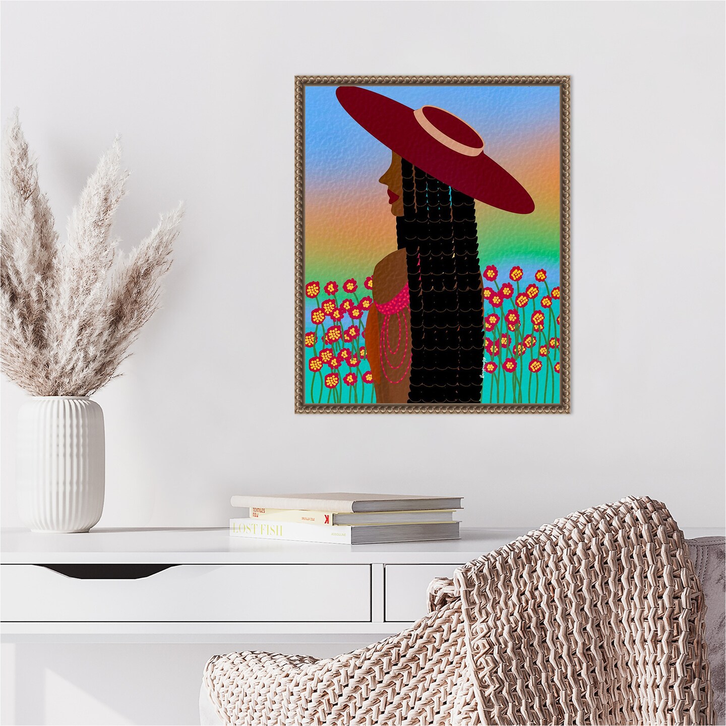 Lola Lady by Lorintheory Framed Canvas Wall Art