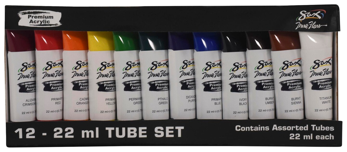 Sax True Flow Premium Acrylic, 0.75 Ounce