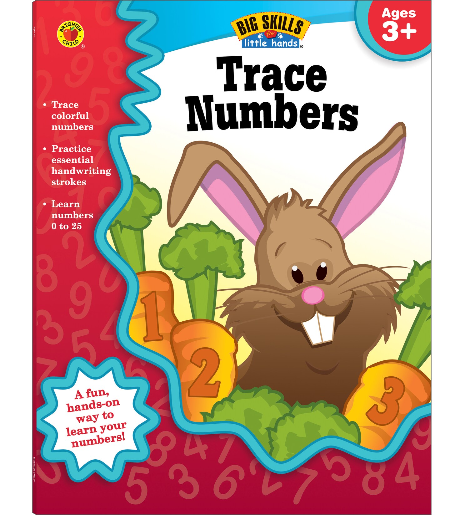 Carson Dellosa Trace Numbers Workbook for Preschool-Kindergarten&#x2014;Number Tracing Practice Book, Ages 3-5, PreK-Kindergarten, Homeschool, Daycare (32 pgs)