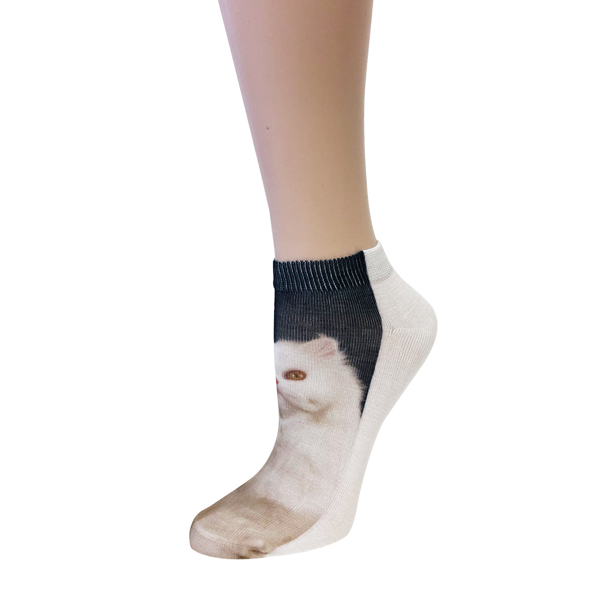 Wrapables 3D Novelty Funny Ankle Socks, Crazy Cats