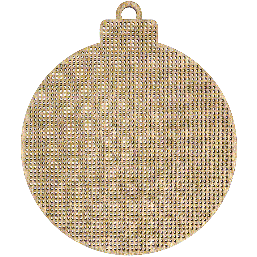 Cross-stitch kit on wood