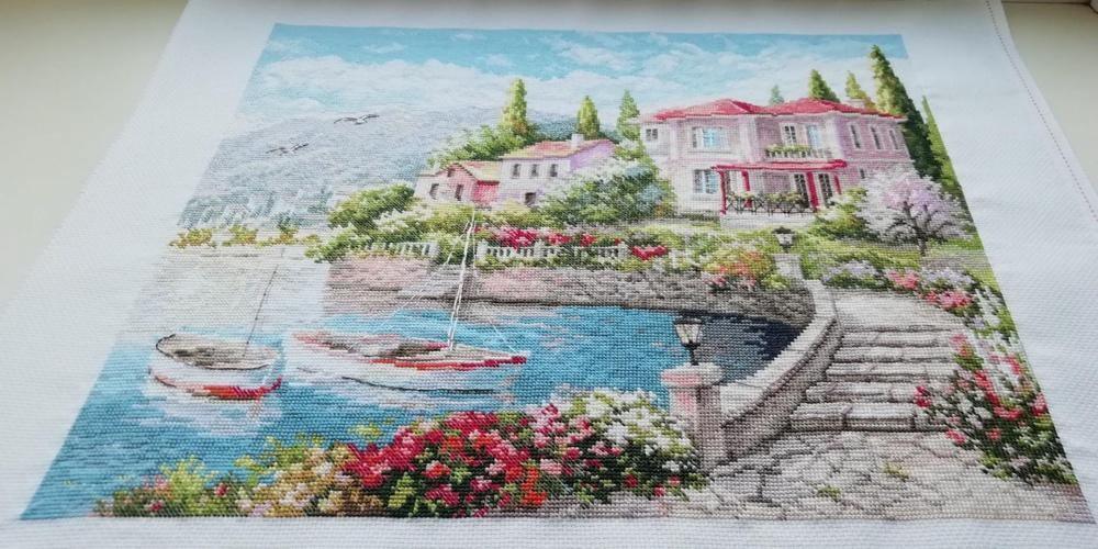 Cross Stitch Kit Alisa - Morning on the Coast, 3-16 shops