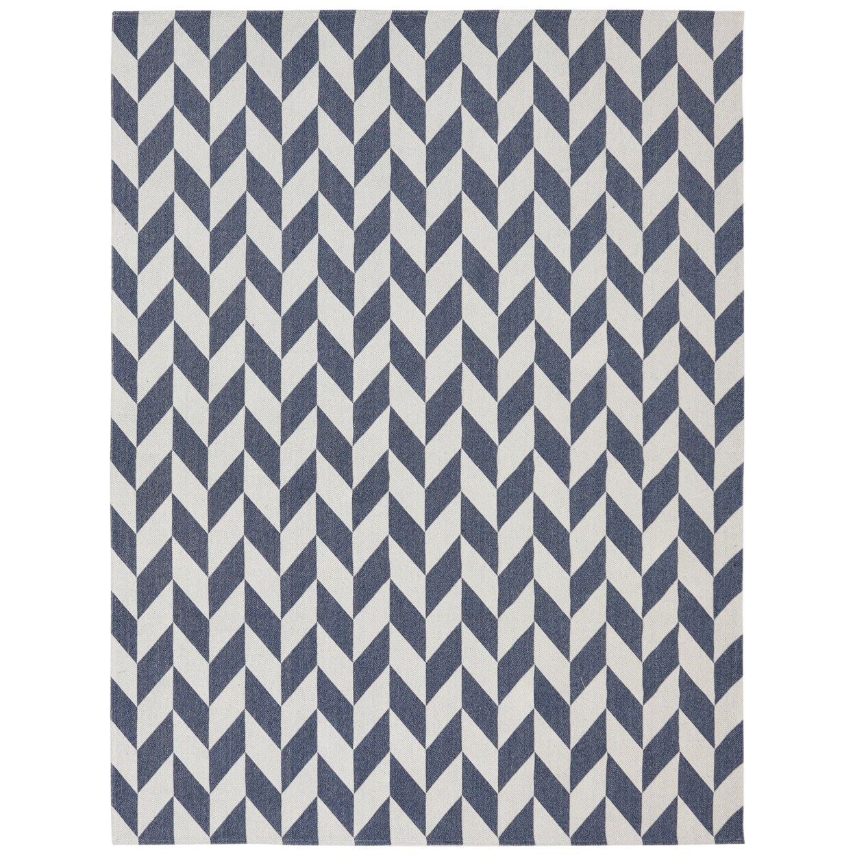 Sunnydaze Geometric Affinity Indoor Area Rug - Steel Blue - 8 Ft X 10 Ft