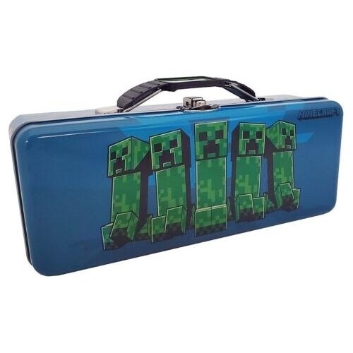 Minecraft Tin Pencil Box With Handle